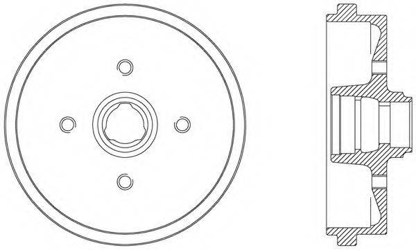 OPEN PARTS BAD901040 Гальмівний барабан