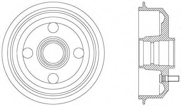 OPEN PARTS BAD901640 Гальмівний барабан