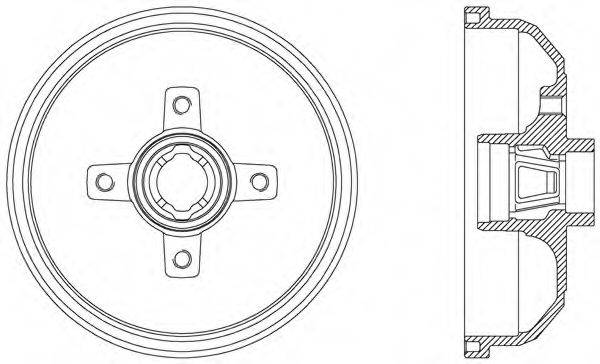OPEN PARTS BAD901940 Гальмівний барабан