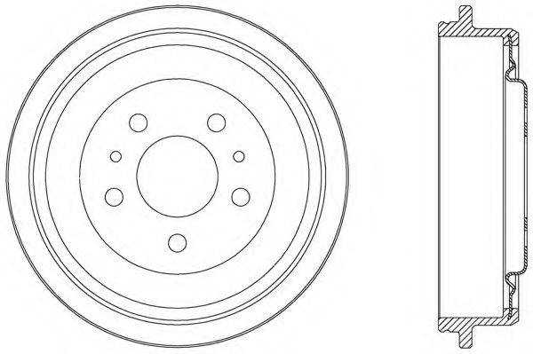 OPEN PARTS BAD904020 Гальмівний барабан