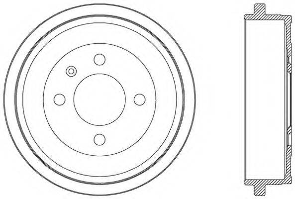 OPEN PARTS BAD904810 Гальмівний барабан