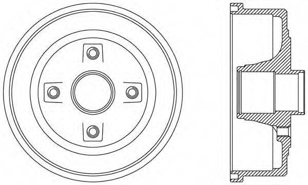 OPEN PARTS BAD906130 Гальмівний барабан