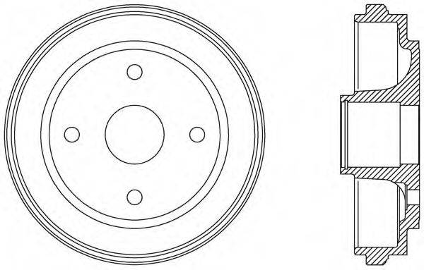 OPEN PARTS BAD906230 Гальмівний барабан