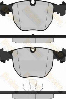 BRAKE ENGINEERING PA1237 Комплект гальмівних колодок, дискове гальмо