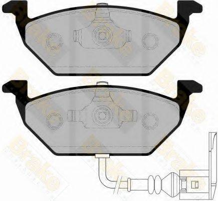 BRAKE ENGINEERING PA1289 Комплект гальмівних колодок, дискове гальмо