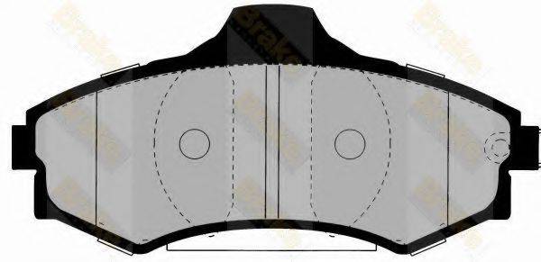 BRAKE ENGINEERING PA1354 Комплект гальмівних колодок, дискове гальмо