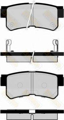 BRAKE ENGINEERING PA1494 Комплект гальмівних колодок, дискове гальмо