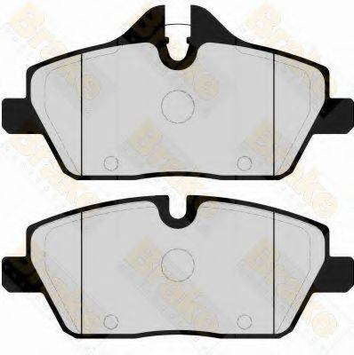 BRAKE ENGINEERING PA1661 Комплект гальмівних колодок, дискове гальмо