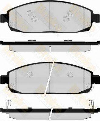 BRAKE ENGINEERING PA1665 Комплект гальмівних колодок, дискове гальмо