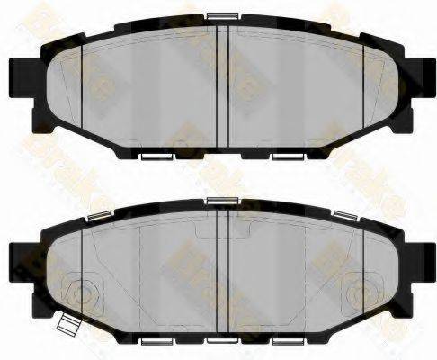 BRAKE ENGINEERING PA1736 Комплект гальмівних колодок, дискове гальмо