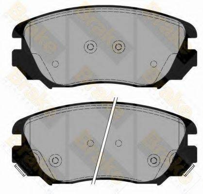 BRAKE ENGINEERING PA1777 Комплект гальмівних колодок, дискове гальмо