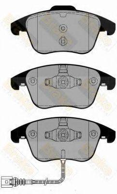 BRAKE ENGINEERING PA1801 Комплект гальмівних колодок, дискове гальмо