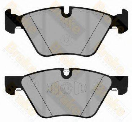 BRAKE ENGINEERING PA1828 Комплект гальмівних колодок, дискове гальмо
