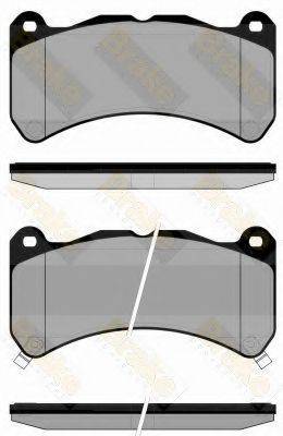 BRAKE ENGINEERING PA1838 Комплект гальмівних колодок, дискове гальмо