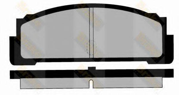 BRAKE ENGINEERING PA214 Комплект гальмівних колодок, дискове гальмо