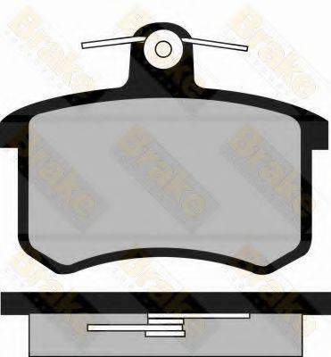 BRAKE ENGINEERING PA402 Комплект гальмівних колодок, дискове гальмо