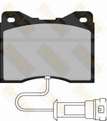 BRAKE ENGINEERING PA485 Комплект гальмівних колодок, дискове гальмо