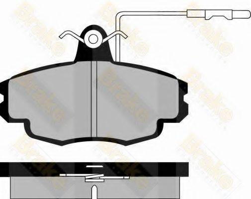 BRAKE ENGINEERING PA591 Комплект гальмівних колодок, дискове гальмо