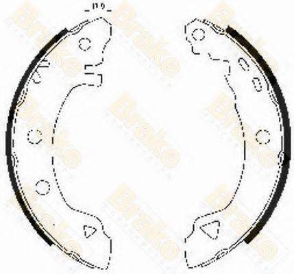 BRAKE ENGINEERING SH1240 Комплект гальмівних колодок