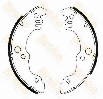 BRAKE ENGINEERING SH2135 Комплект гальмівних колодок