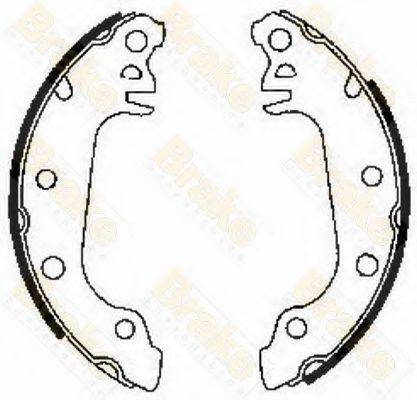 BRAKE ENGINEERING SH2139 Комплект гальмівних колодок