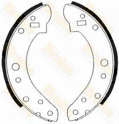 BRAKE ENGINEERING SH2143 Комплект гальмівних колодок