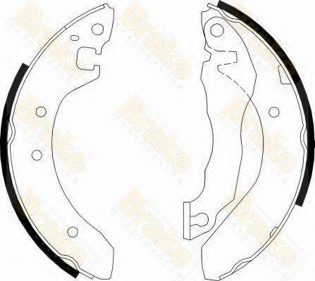 BRAKE ENGINEERING SH2176 Комплект гальмівних колодок