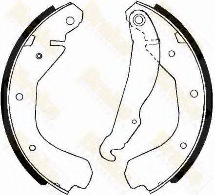 BRAKE ENGINEERING SH2214 Комплект гальмівних колодок