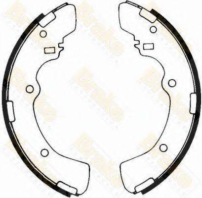 BRAKE ENGINEERING SH2327 Комплект гальмівних колодок