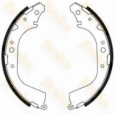 BRAKE ENGINEERING SH2427 Комплект гальмівних колодок