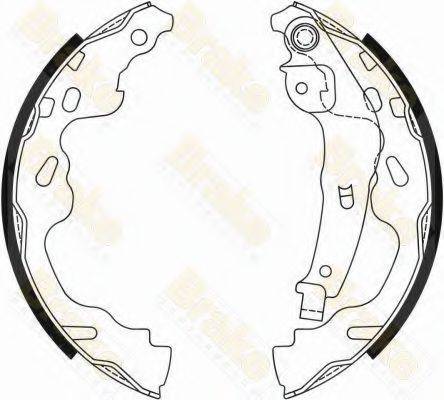 BRAKE ENGINEERING SH2546 Комплект гальмівних колодок