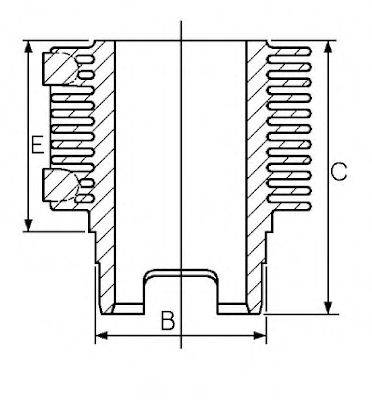 GOETZE ENGINE 21207602DLSTD Гільза циліндра