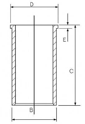 GOETZE ENGINE 1402120000 Гільза циліндра