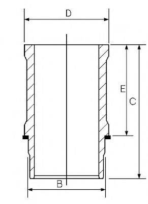 GOETZE ENGINE 1463660000 Гільза циліндра