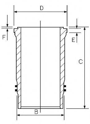 GOETZE ENGINE 1445052000 Гільза циліндра