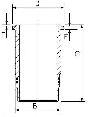 GOETZE ENGINE 1440051000 Гільза циліндра