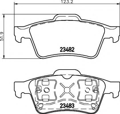 TEXTAR 89015700 Комплект гальм, дисковий гальмівний механізм