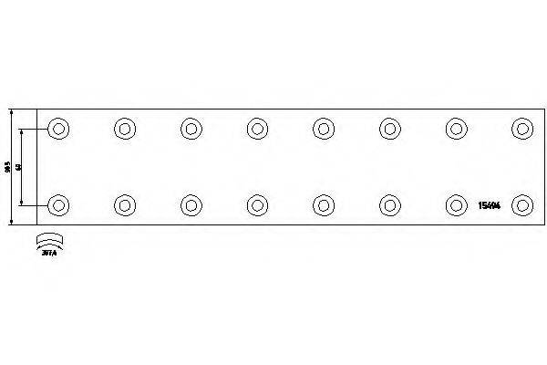 DON FI951S7141 Комплект гальмівних черевиків, барабанні гальма