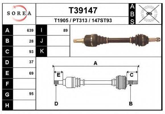 EAI T39147 Приводний вал