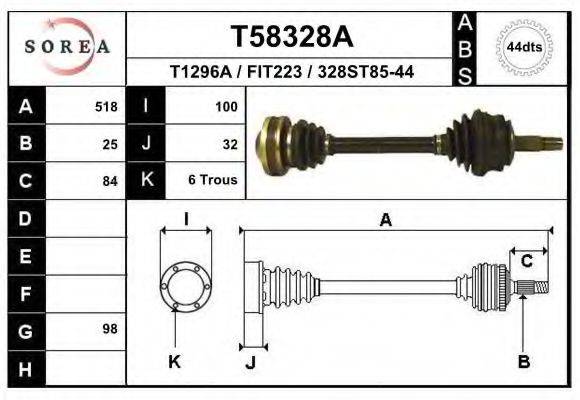 EAI T58328A Приводний вал