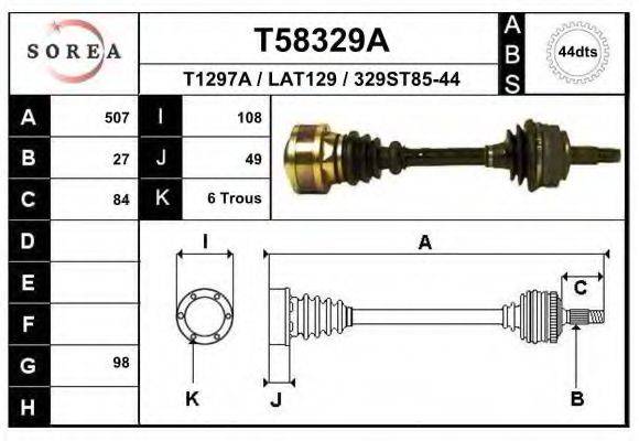 EAI T58329A Приводний вал