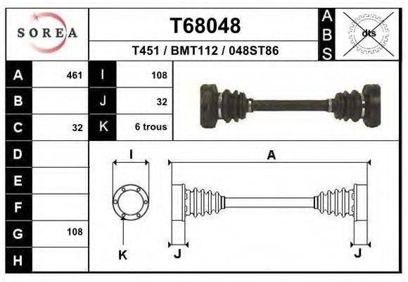 EAI T68048 Приводний вал