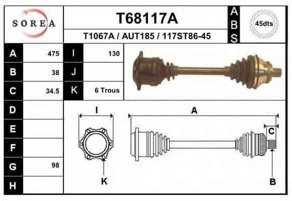 EAI T68117A Приводний вал