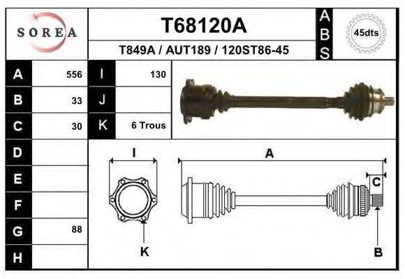 EAI T68120A Приводний вал