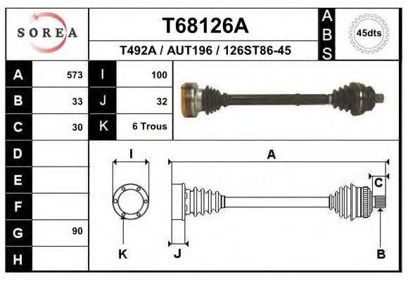 EAI T68126A Приводний вал