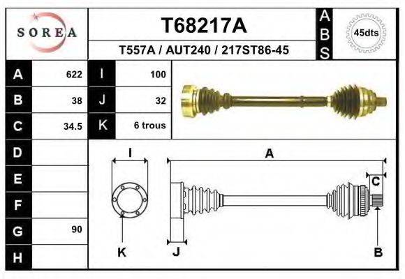 EAI T68217A Приводний вал