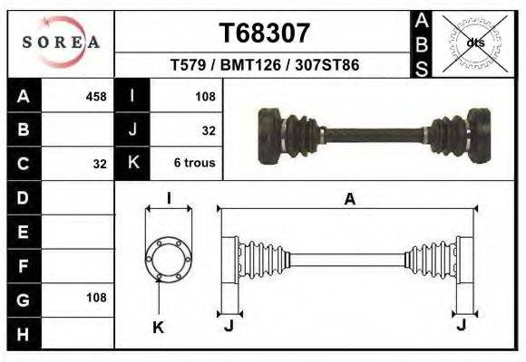 EAI T68307 Приводний вал