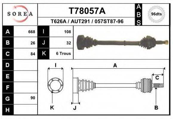 EAI T78057A Приводний вал