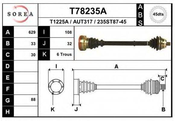 EAI T78235A Приводний вал