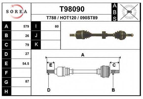 EAI T98090 Приводний вал